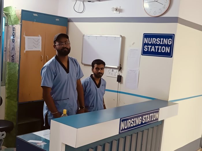 Nursing station on the ward floor
